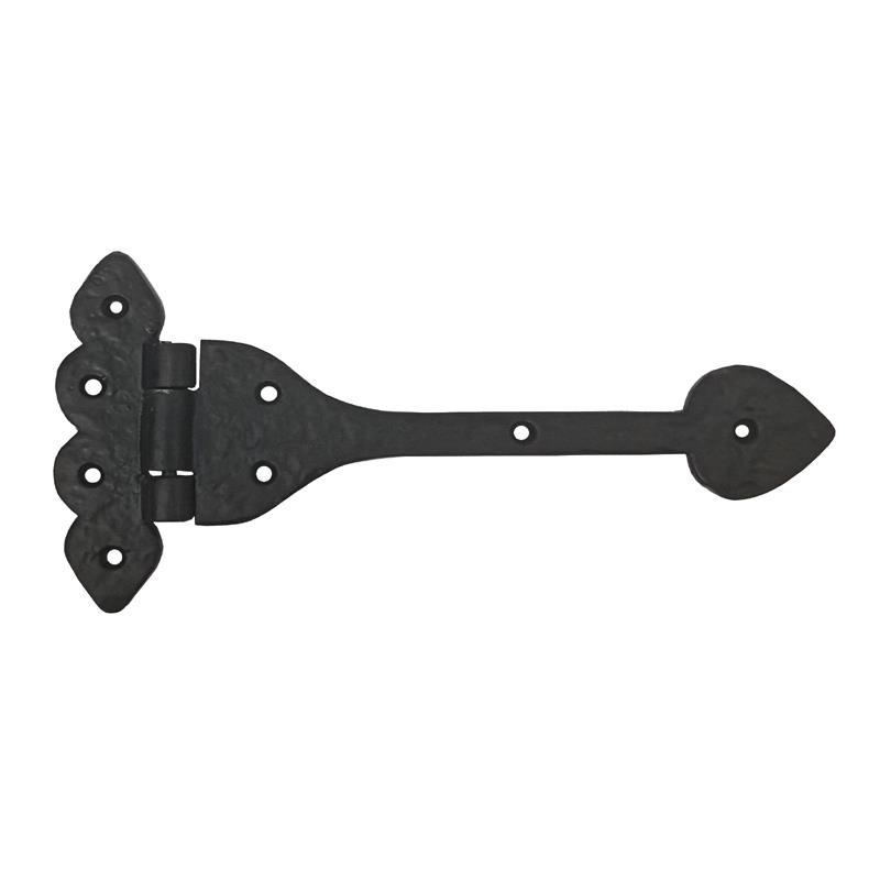 "Kabzeel" Black Antique Iron Tee Hinge