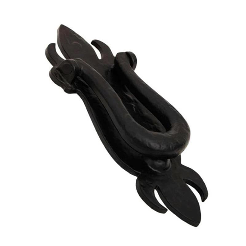 "Benaiah" Black Antique Iron Door Knocker